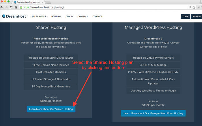 purchase shared hosting